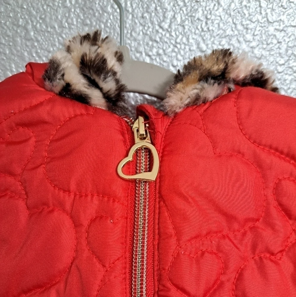 Pacific Trail Red Fur Lined Jacket  Size 2T O784